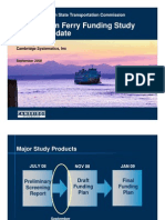 Long Term Ferry Funding Study Status Update: Washington State Transportation Commission