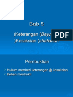 06 Keterangan (Bayyinah) Dan Kesaksian (Shahadah)