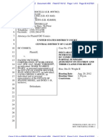 Siegel Shuster Superman Superboy Legal Docs - Petrocelli Filing 07-16-12