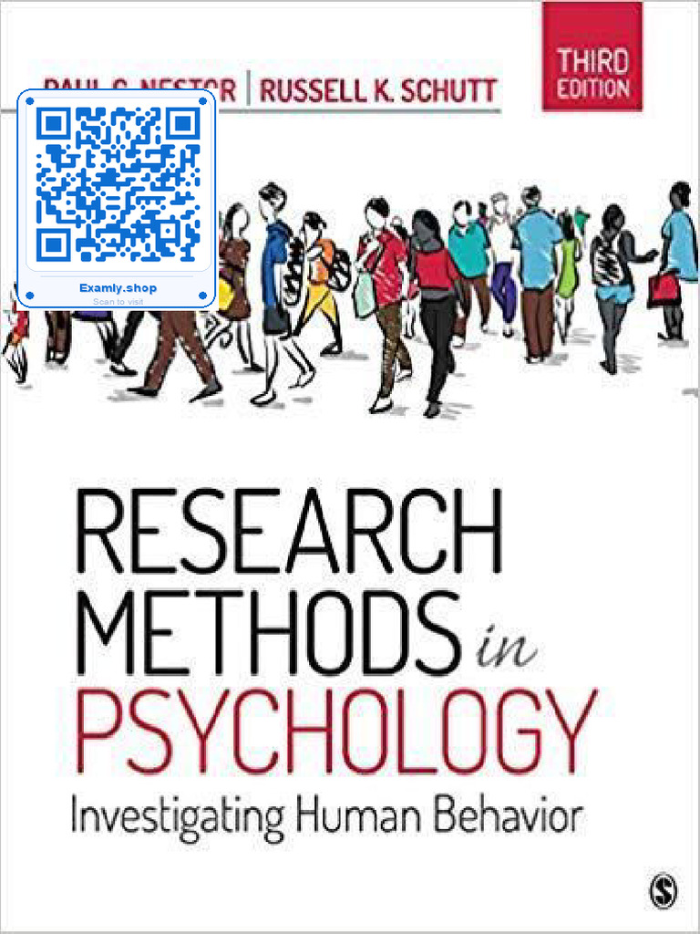Research Methods in Psychology 3rd Edition Textbook by Nestor and ...