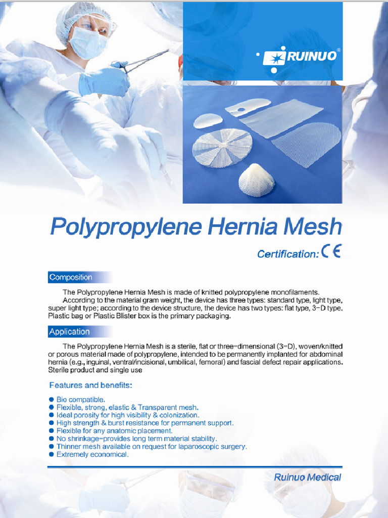 Polypropylene Hernia Mesh | PDF