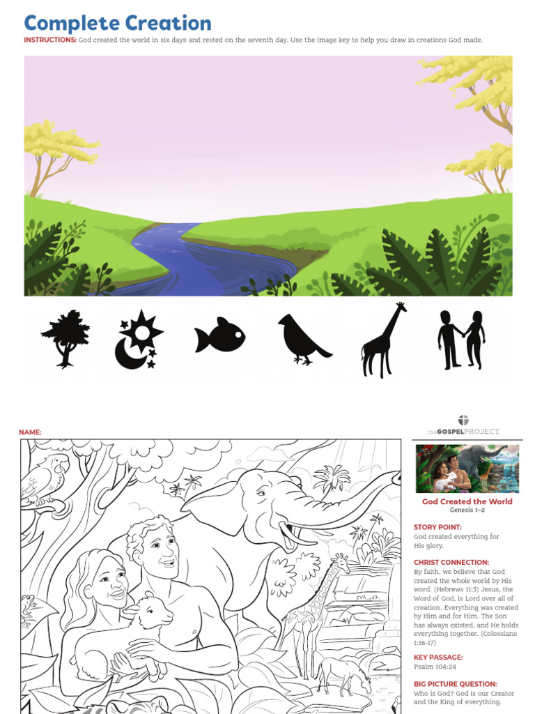 TGP Younger Kids Activity Pages Fall 24 Session 1 | PDF