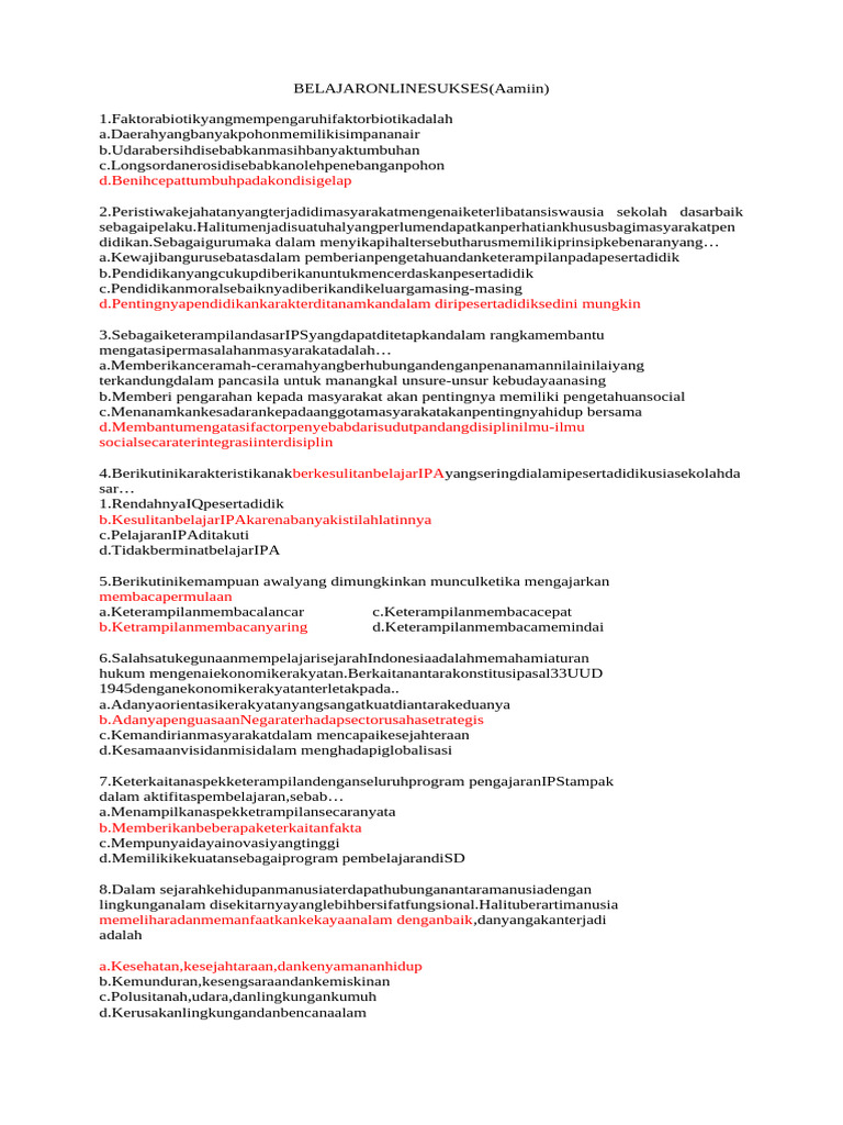 Soal Pretes 3 | PDF