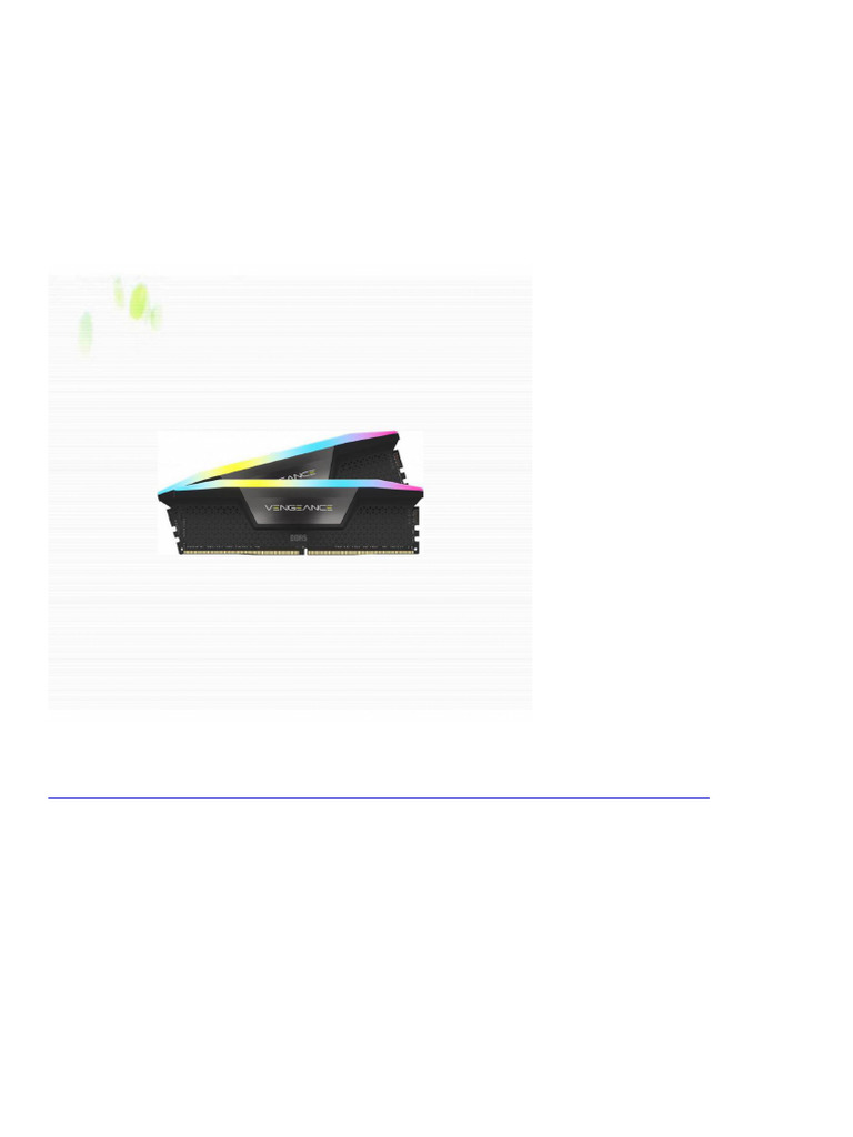 5336 CORSAIR Vengeance RGB DDR5 RAM 96GB 2x48GB 7000MHz CL40 Intel XMP ...