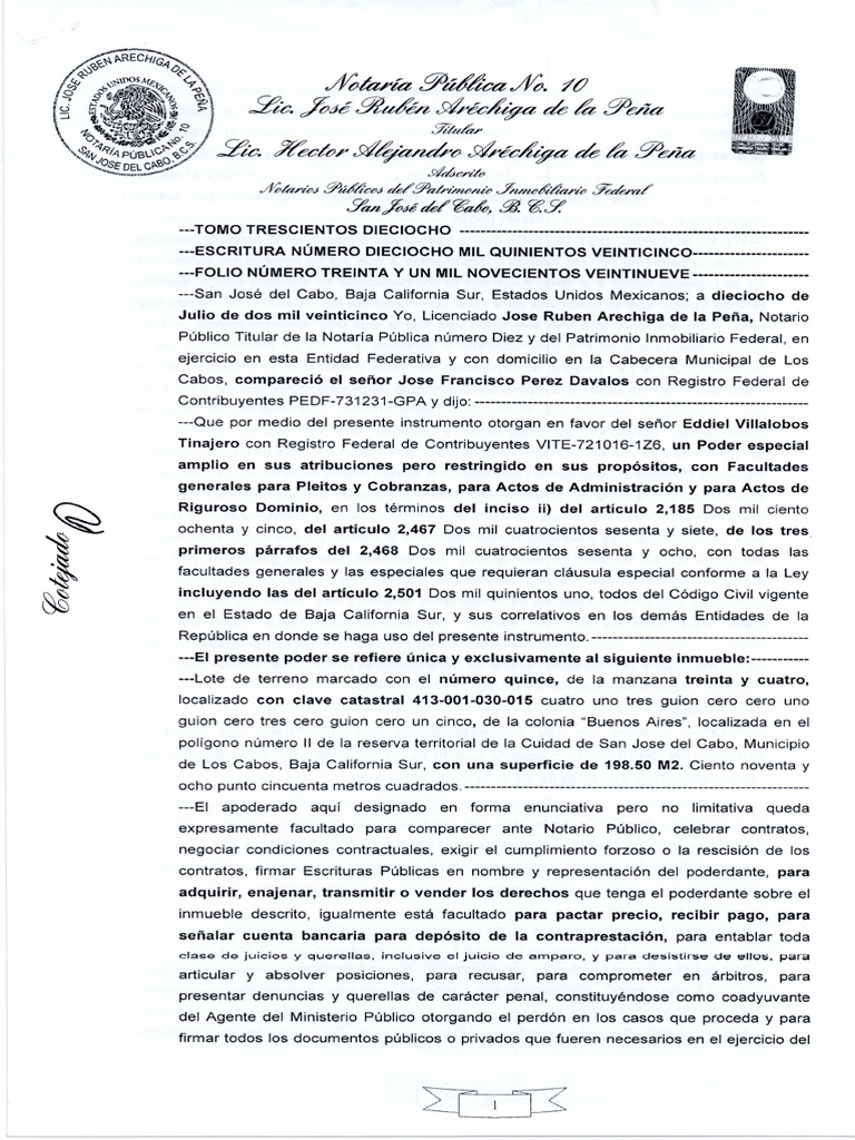 Poder Notarial | PDF