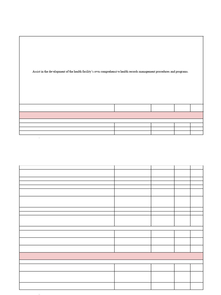 Assessment Form 11 - Health Information Management Department Self ...