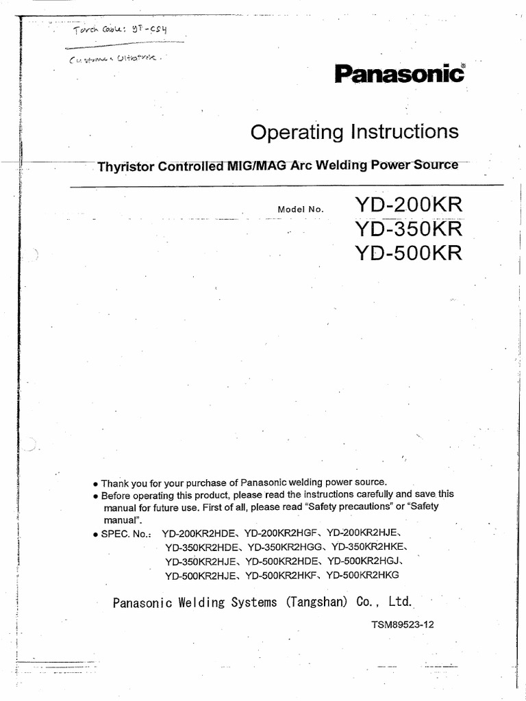 Welding Machine KR (English) | PDF