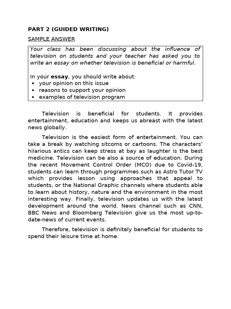 Sample Answer Part 2 | PDF | Homework | Teachers