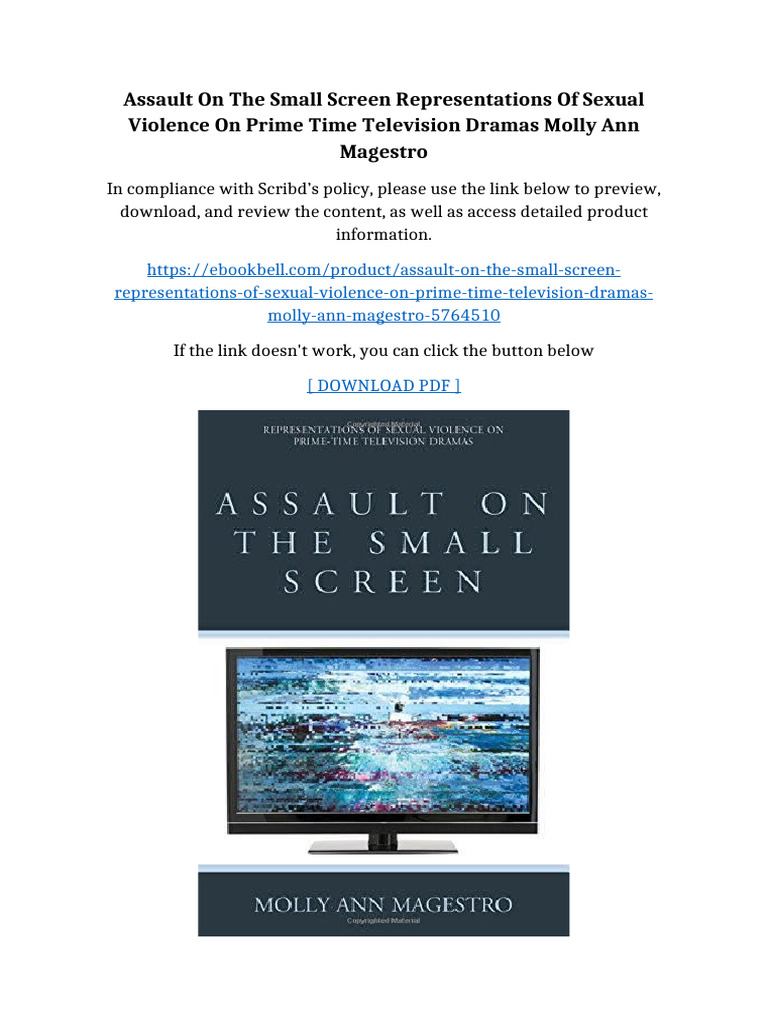 Assault On The Small Screen Representations Of Sexual Violence On Prime ...