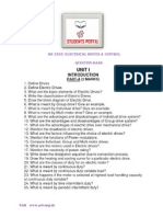 Me 2205: Electrical Drives & Control Question Bank: Visit WWW - Arivurp.tk