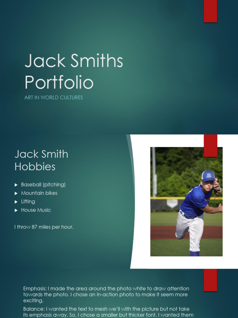 Jack Smiths Portfolio | PDF