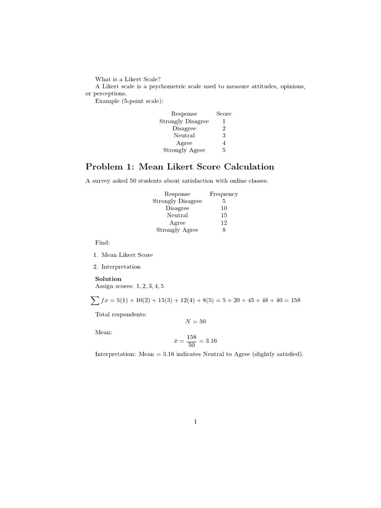 Likert Scale and Cronbach Alpha | PDF | Likert Scale | Evaluation Methods