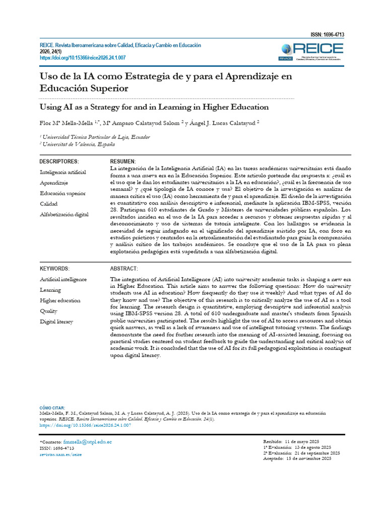Ia para Aprendizaje | PDF | Inteligencia artificial | Inteligencia (IA ...