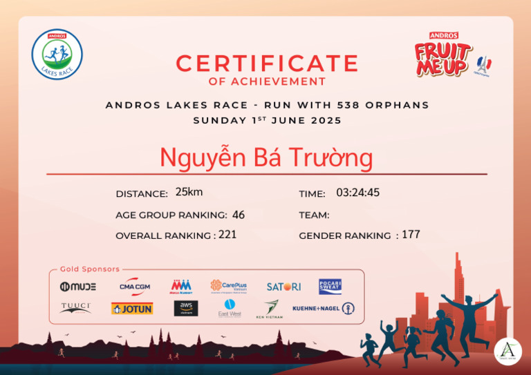 Race Certificate | PDF