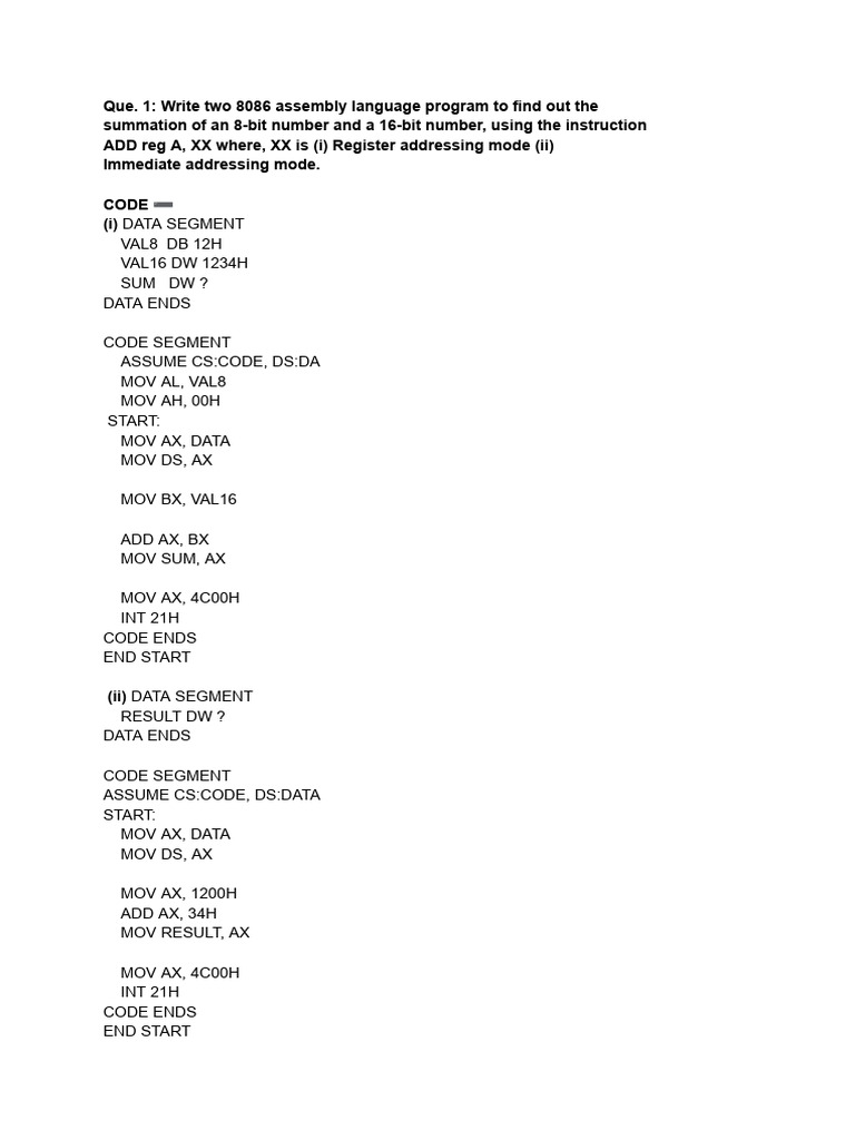 MPMC | PDF | Assembly Language | Computer Hardware