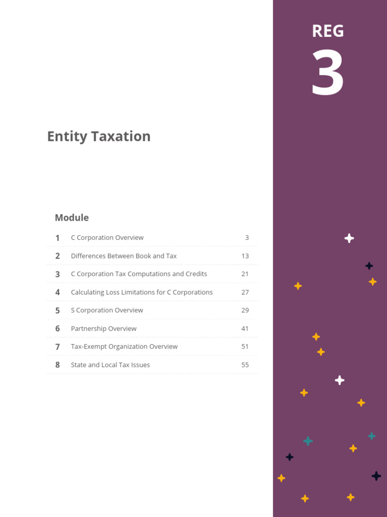 Entity Taxation | PDF | Tax Deduction | Expense