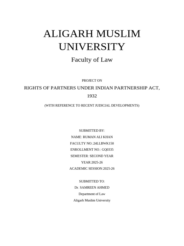 rumman | PDF | Partnership | Valuation (Finance)