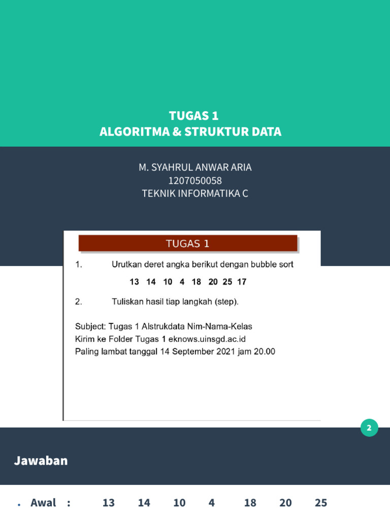 Contoh Soal Bubble Sort | PDF