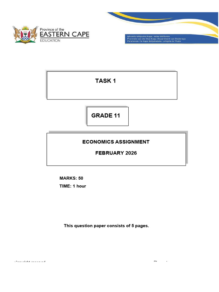 GRADE 11 ASSIGNMENT Prac | PDF | Consumption (Economics) | Durable Good