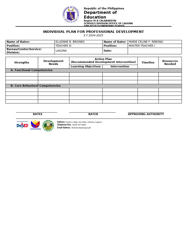Sfxes Ippd New Template | PDF