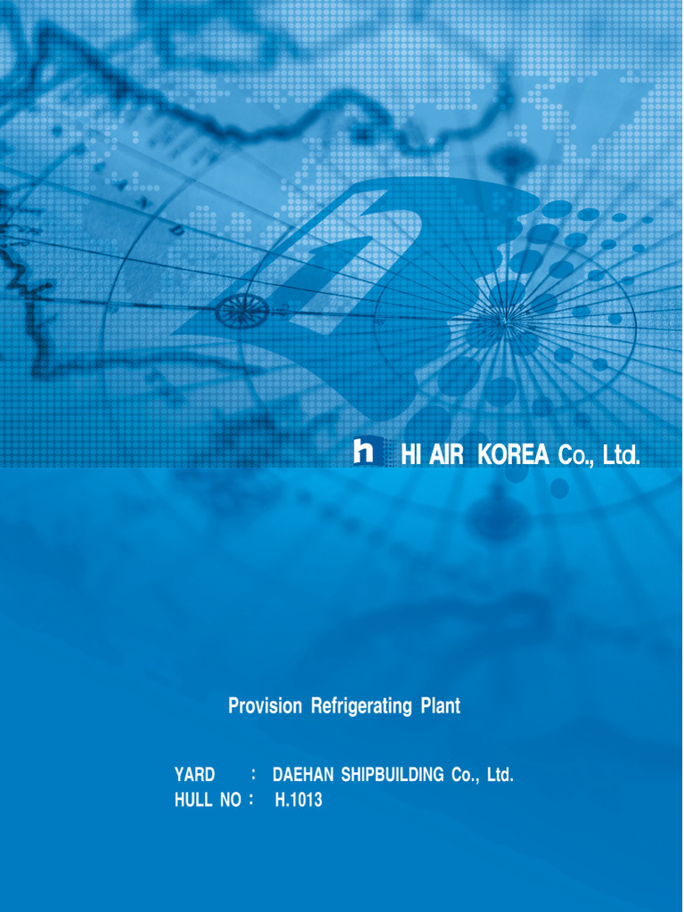 HI AIR Korea - PROVISION REFRIGERATING PLANT | PDF | Ammonia | Pump