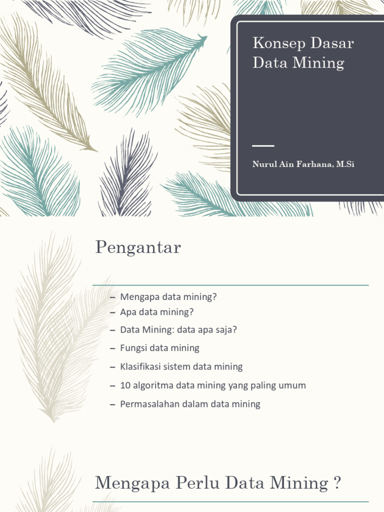 Pertemuan 5 Dan 6-Konsep Dasar Dan Teknik Data Mining | PDF