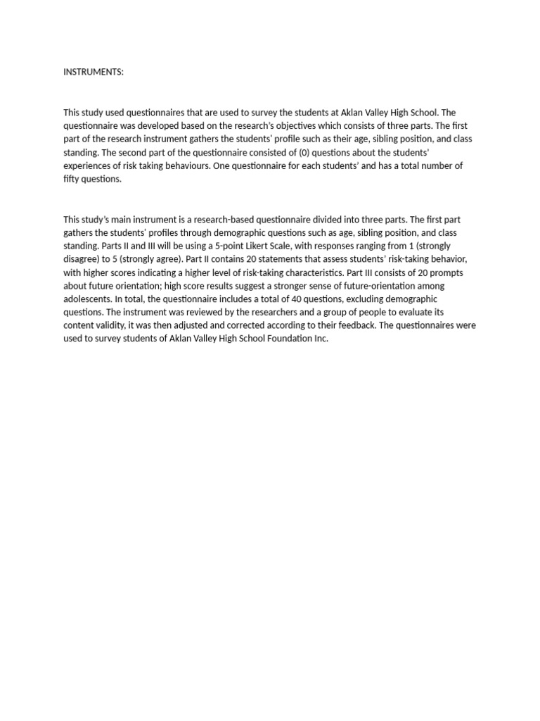 Instruments | PDF