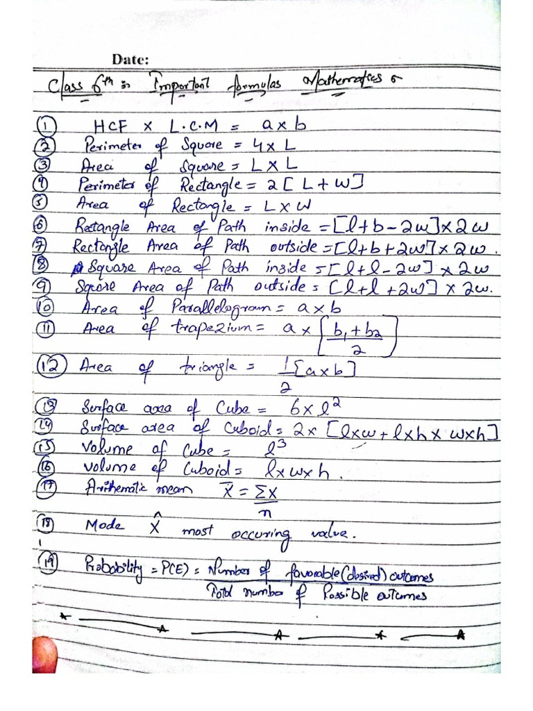 Mathematica Formula's 6thto10th | PDF
