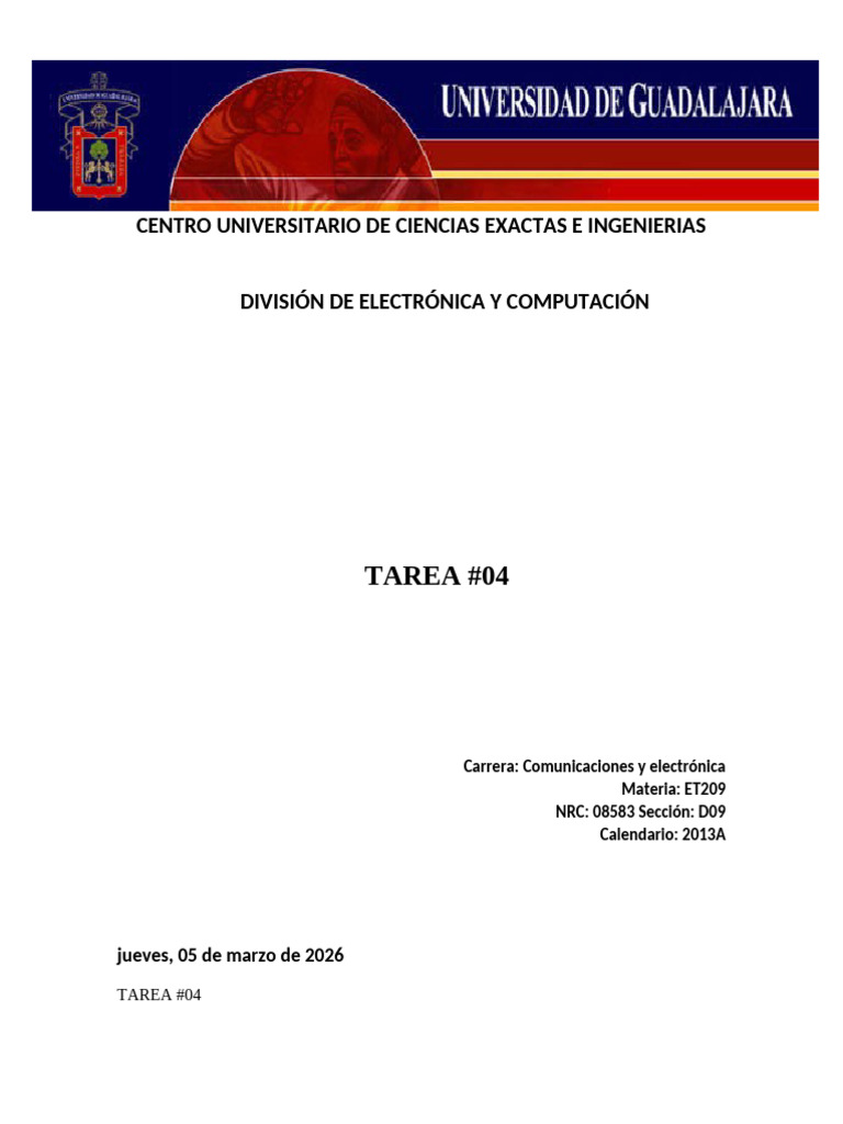Tarea 04 | PDF