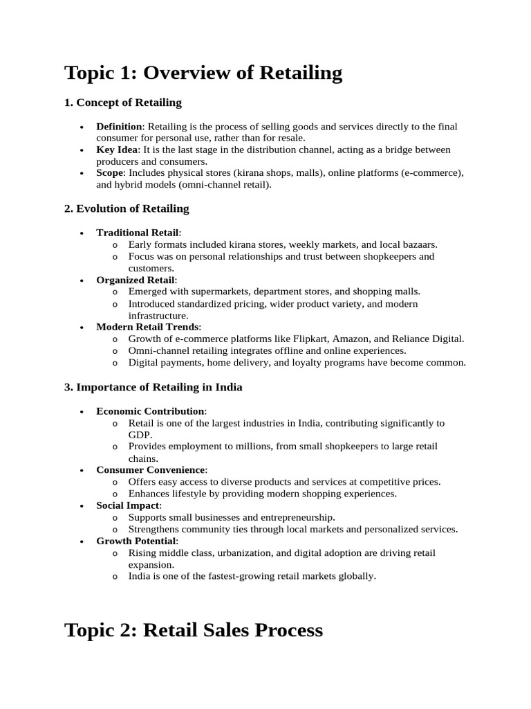 Retail Sales and Promotion | PDF | Retail | Sales