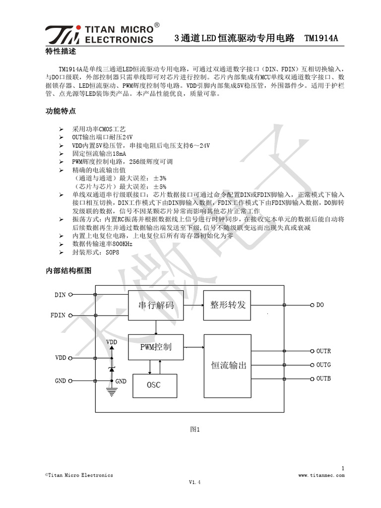 Tm1914a V1.4 | PDF