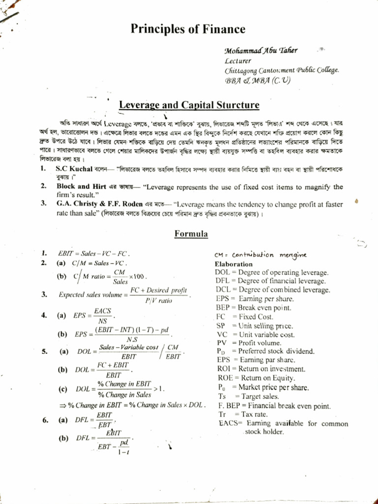 Capital Structure | PDF