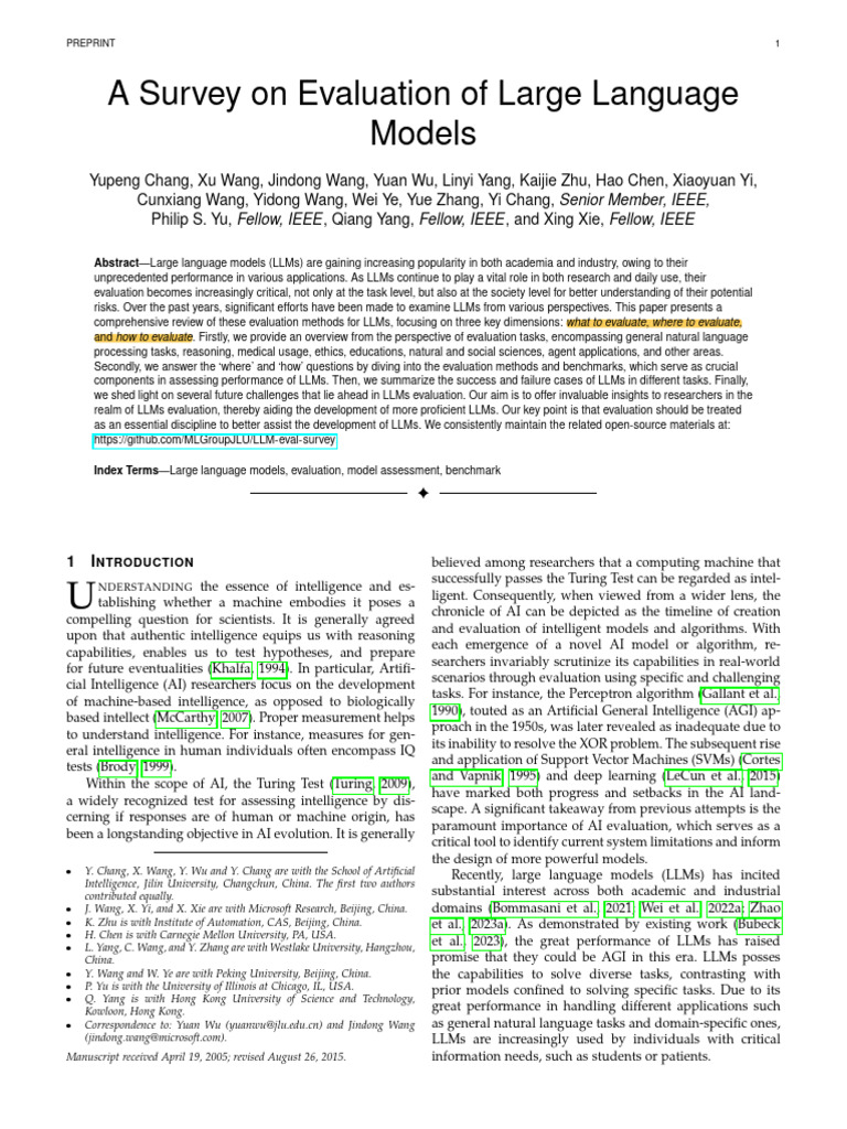 Survey Eval LLM | PDF | Cross Validation (Statistics) | Artificial ...