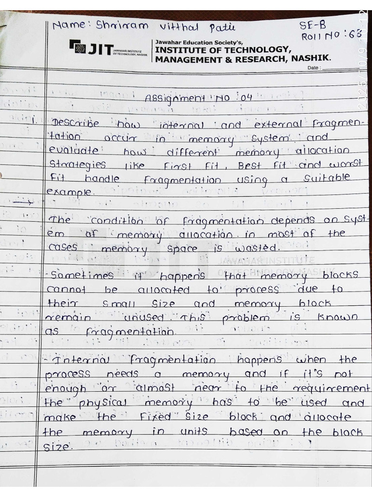 Os Assignment 4 | PDF