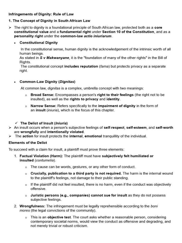 dignity- rule of law | PDF | Justice | Crime & Violence