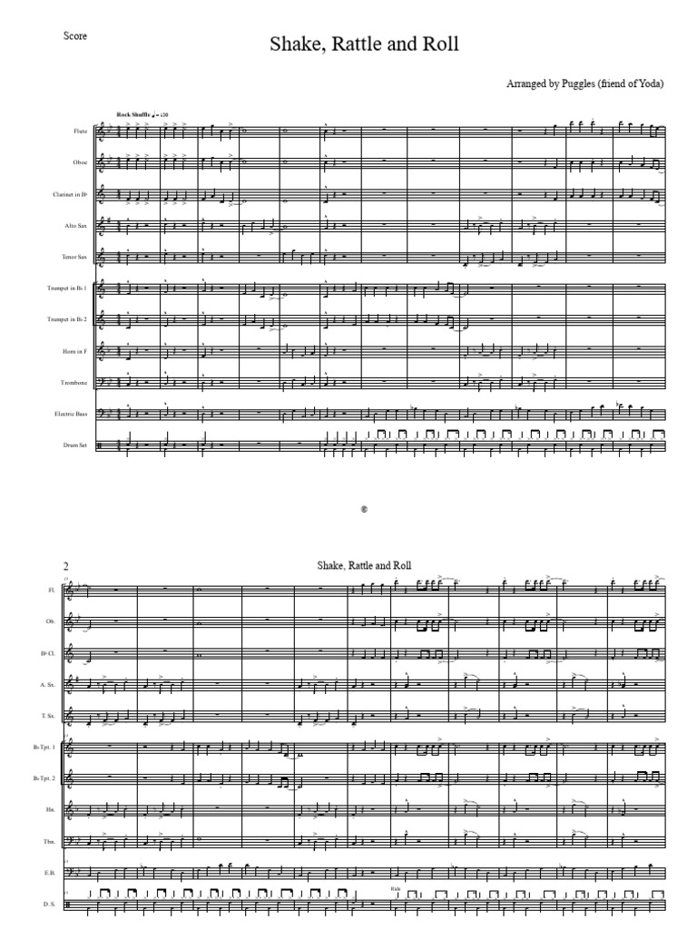 Shake Rattle and Roll - Score | PDF