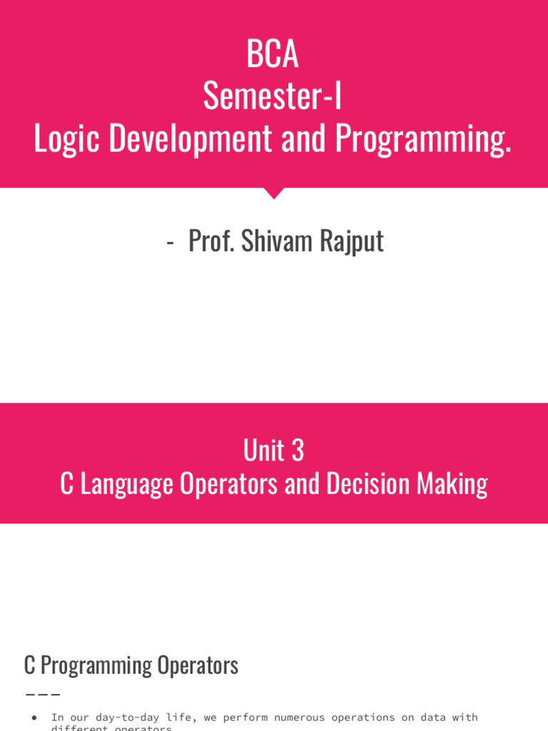 3 LDP_UNIT_3 | PDF | Control Flow | Software Development