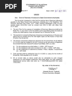 DA Rates for Rajasthan Government Employees | PDF | Employment ...