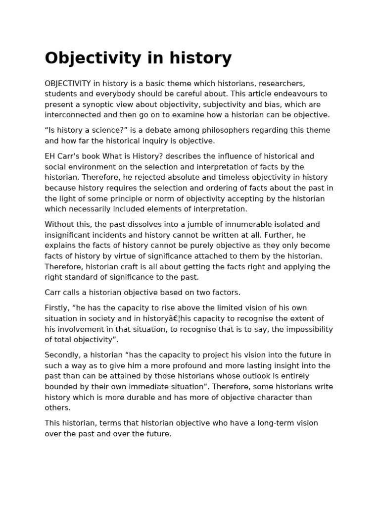 Objectivity and Bias | PDF | Truth | Thought