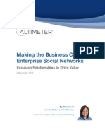 Making The Business Case For Enterprise Social Networks: Focus On Relationships To Drive Value