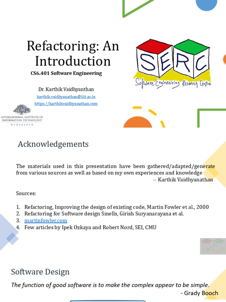 L05 Intro to Refactoring | PDF | Software Bug | Computing
