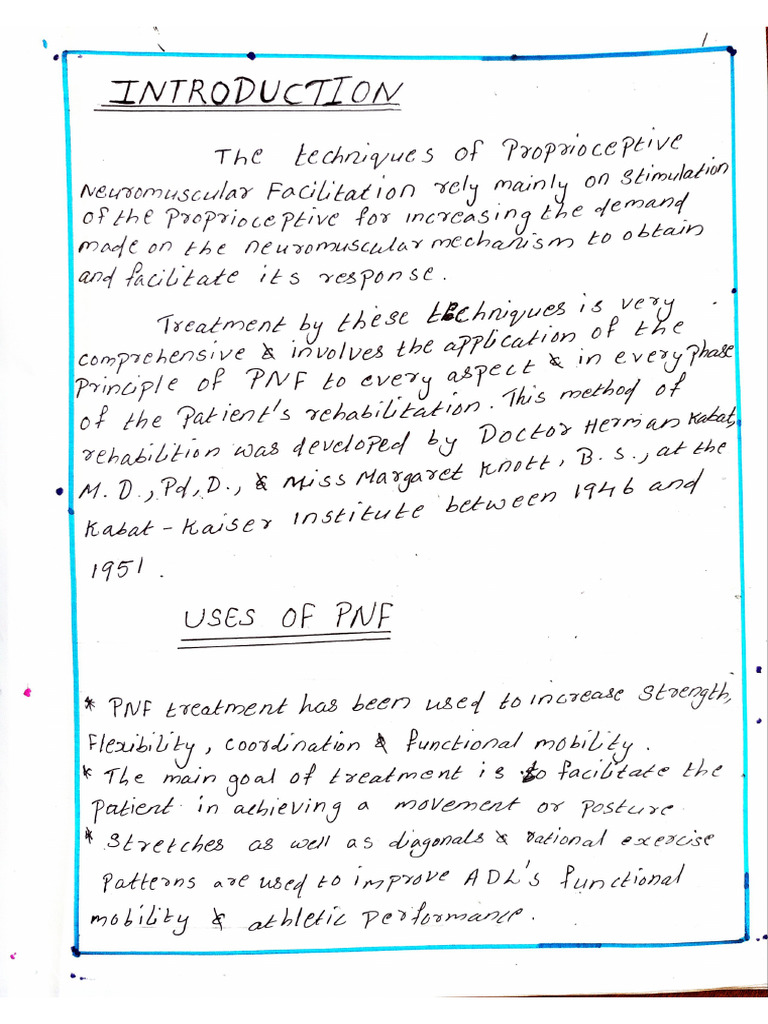 PNF Notes | PDF