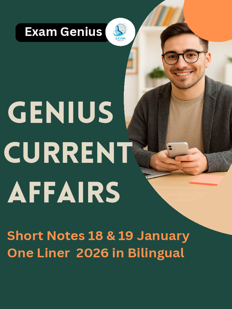 Genius Current Affair Short Notes 18 & 19 January One Liner 2026 ...