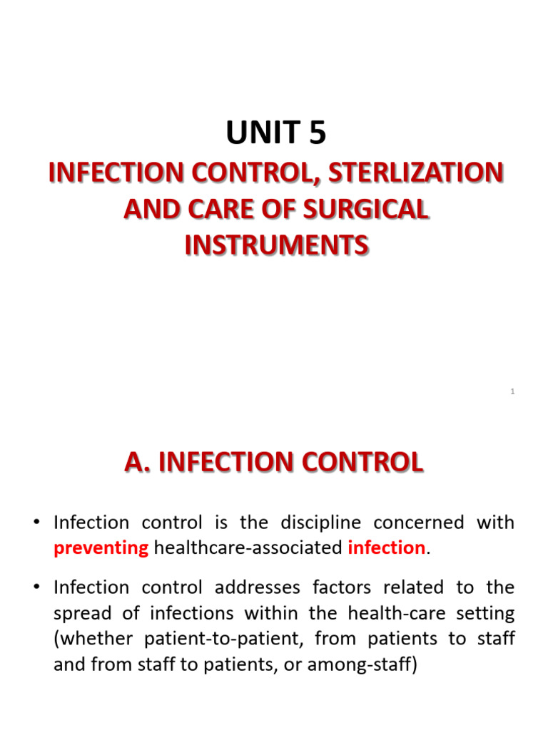 Lecturenote - 574707773chapter 5-STERLIZATION of Instruments | PDF ...