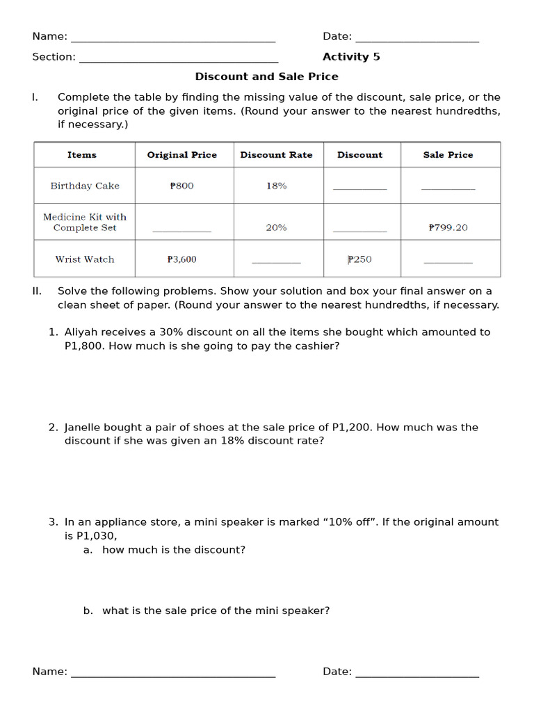 Discount | PDF