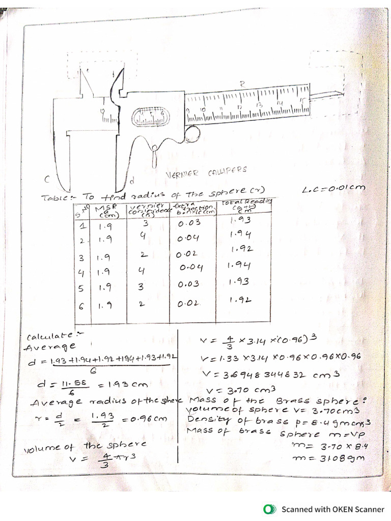 Physics Practical Record | PDF