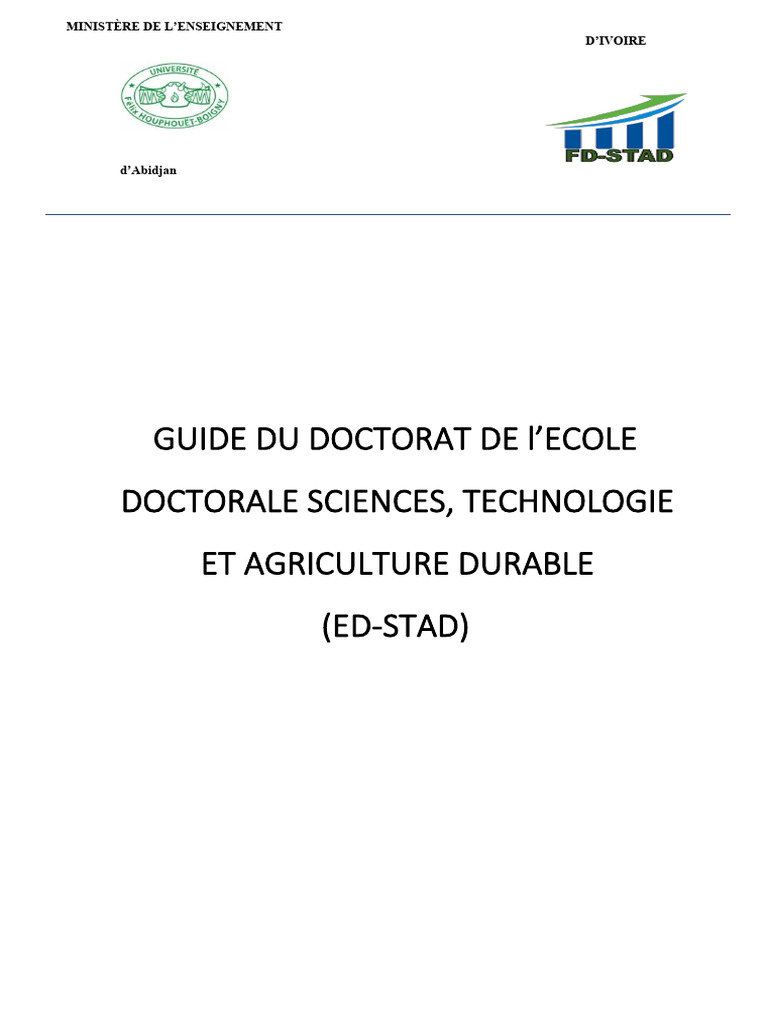 Charte Ed Stad | PDF | Doctorat | Academia