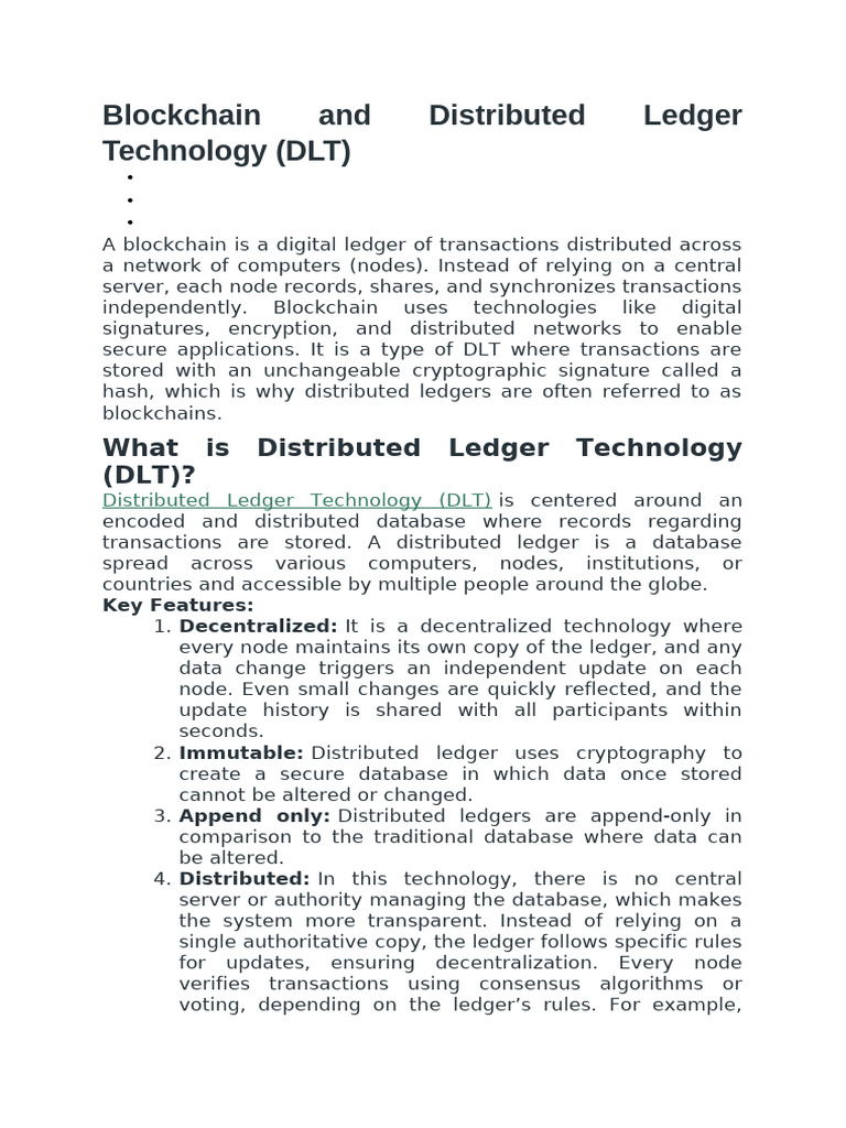 Blockchain and Distributed Ledger Technology | PDF | Computing | Secure ...