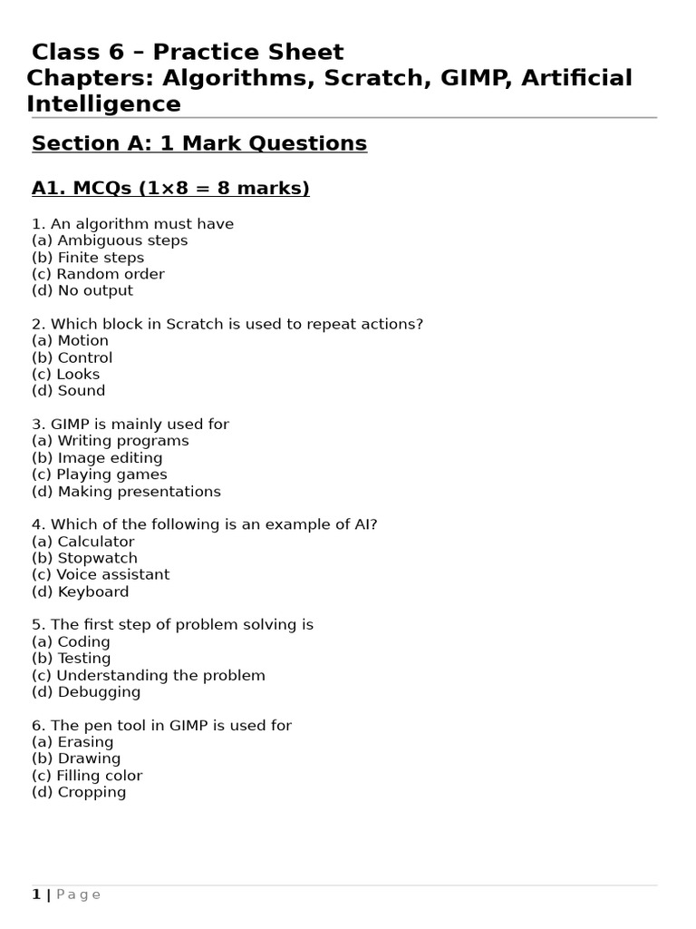 Class 6 CS | PDF