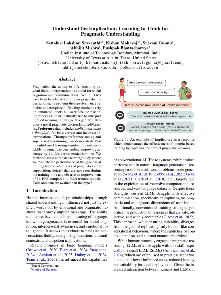 Understand the Implication Learning to Think for P | PDF | Cognitive ...